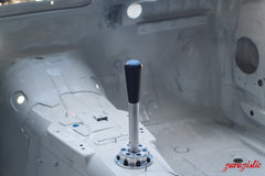 Garagistic Solid Chassis Mounted Short Shifter - E30, E36, E46-Solid mount shifter-Bare-Short-Delrin Bat-Garagistic