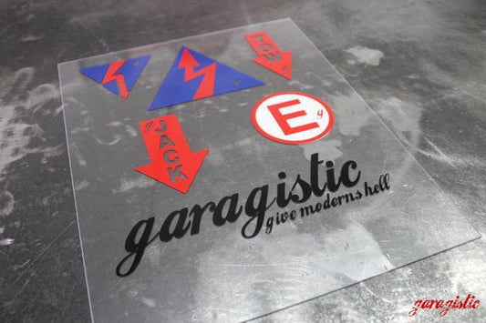 Garagistic Track Pack Stickers-Steel parts-Garagistic
