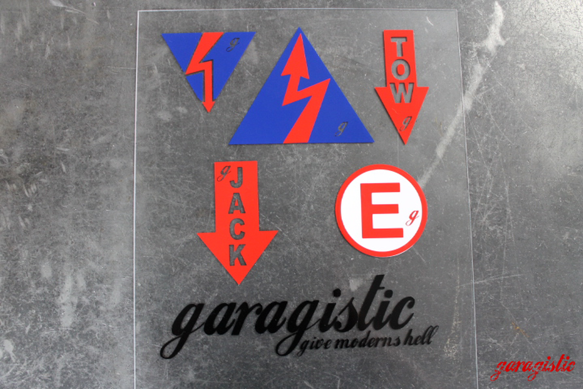 Garagistic Track Pack Stickers-Steel parts-Garagistic