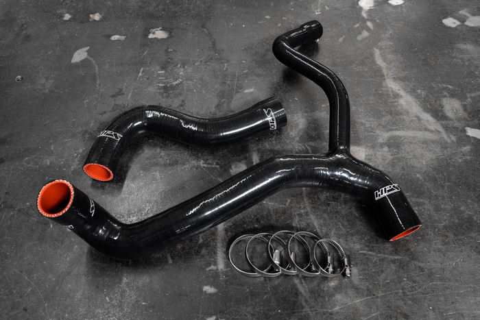 HPS Black Silicone Radiator Hose Kit for 1986-1987 Mercedes-Benz 190E 2.3-16 Cosworth-Silicone Hose Kit-Garagistic