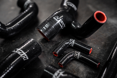 HPS Reinforced Silicone Radiator, Heater and Water Hose Coolant Kit BMW 88-91 E30 M3 Left Hand Drive , 57-1209-Silicone Hose Kit-Black-Garagistic