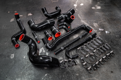 HPS Reinforced Silicone Radiator, Heater and Water Hose Coolant Kit BMW 88-91 E30 M3 Left Hand Drive , 57-1209-Silicone Hose Kit-Black-Garagistic