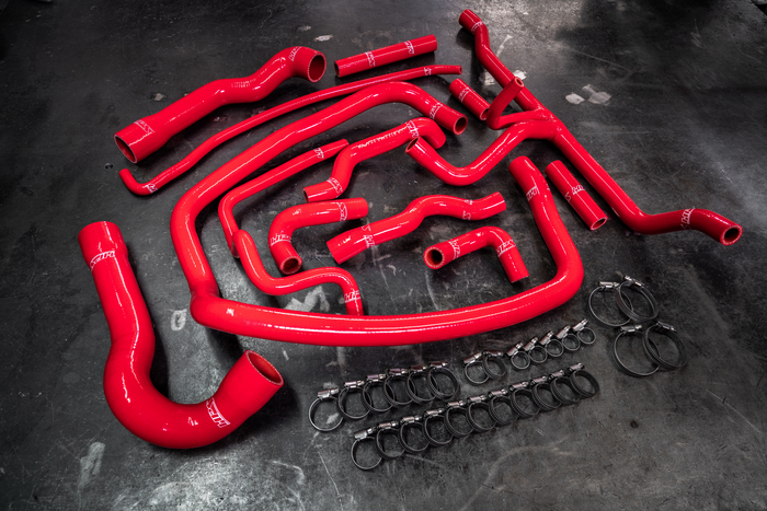 HPS Silicone Coolant Hose Kit BMW 1996-1999 E36 M3, 325, 328 Left Hand Drive-Silicone Hose Kit-Heater Hose-Black-Garagistic