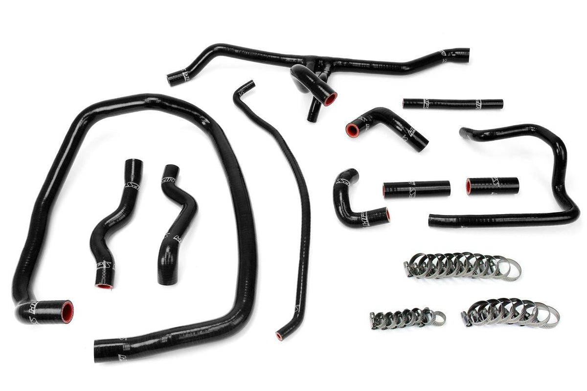 HPS Silicone Coolant Hose Kit BMW 1996-1999 E36 M3, 325, 328 Left Hand Drive-Silicone Hose Kit-Heater Hose-Black-Garagistic