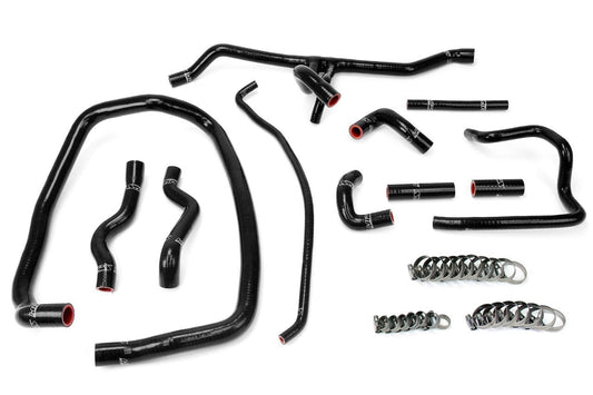 HPS Silicone Coolant Hose Kit BMW 1996-1999 E36 M3, 325, 328 Left Hand Drive-Silicone Hose Kit-Heater Hose-Black-Garagistic