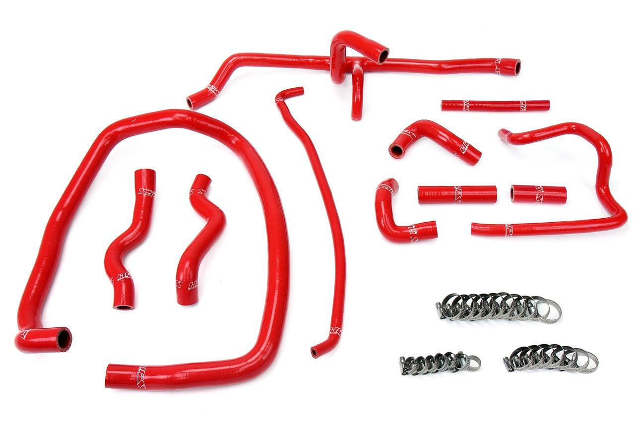 HPS Silicone Coolant Hose Kit BMW 1996-1999 E36 M3, 325, 328 Left Hand Drive-Silicone Hose Kit-Heater Hose-Red-Garagistic