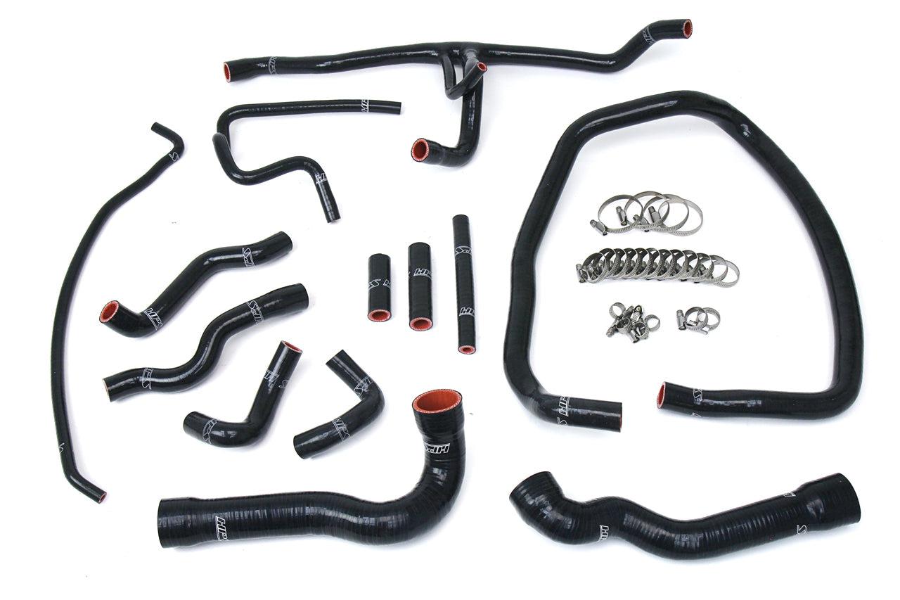 HPS Silicone Coolant Hose Kit BMW 1996-1999 E36 M3, 325, 328 Left Hand Drive-Silicone Hose Kit-Radiator + Heater Hose-Black-Garagistic