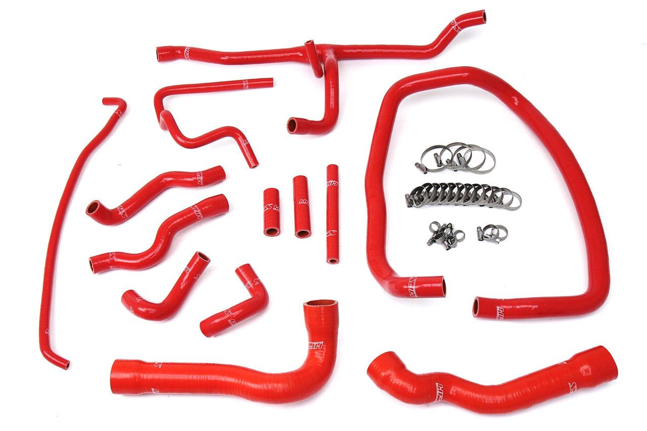 HPS Silicone Coolant Hose Kit BMW 1996-1999 E36 M3, 325, 328 Left Hand Drive-Silicone Hose Kit-Radiator + Heater Hose-Red-Garagistic