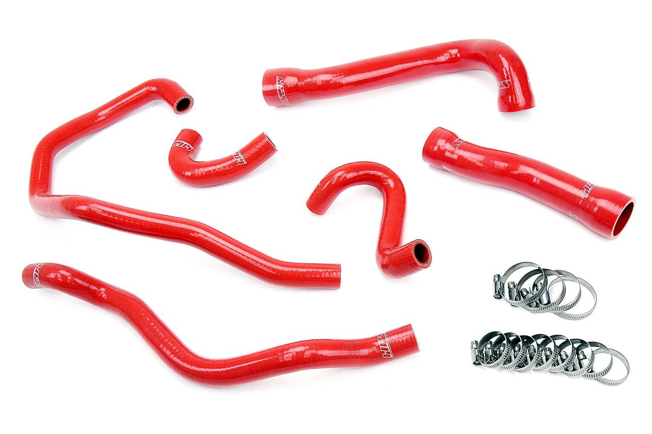 HPS Silicone Coolant Hose Kit BMW 2001-2006 E46 M3 Left Hand Drive-Silicone Hose Kit-Radiator + Heater Hose-Red-Garagistic