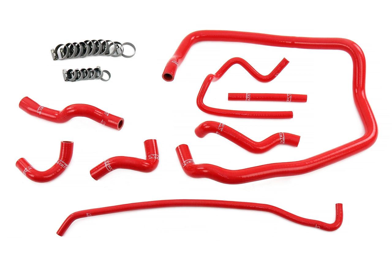 HPS Silicone Coolant Hose Kit BMW E36 M52, 96-99 328 2.8L 98-99 323 2.5L-Silicone Hose Kit-Heater + Throttle Body + Expansion Tank-Red-Garagistic
