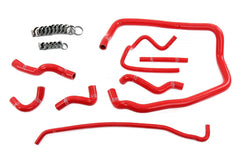 HPS Silicone Coolant Hose Kit BMW E36 M52, 96-99 328 2.8L 98-99 323 2.5L-Silicone Hose Kit-Heater + Throttle Body + Expansion Tank-Red-Garagistic