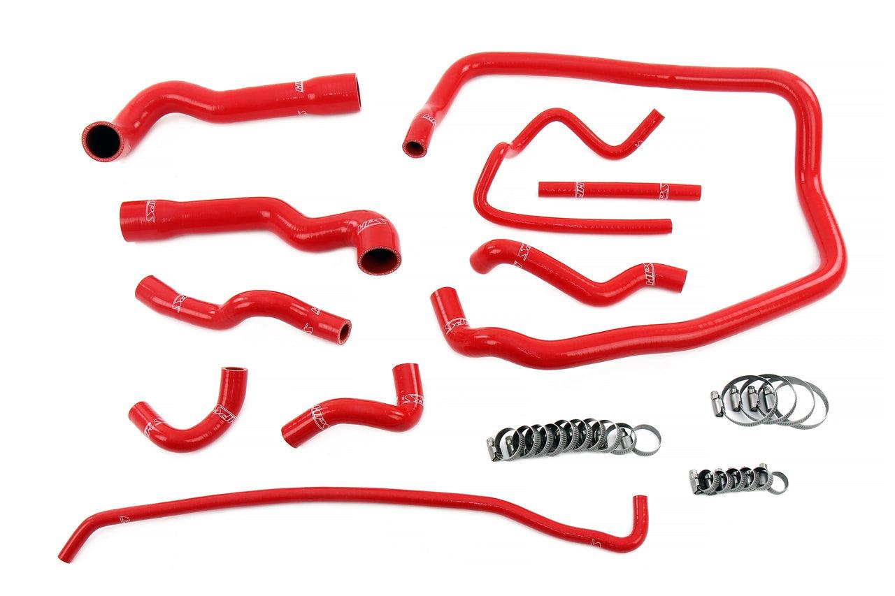 HPS Silicone Coolant Hose Kit BMW E36 M52, 96-99 328 2.8L 98-99 323 2.5L-Silicone Hose Kit-Radiator + Heater + Throttle Body + Expansion Tank-Red-Garagistic
