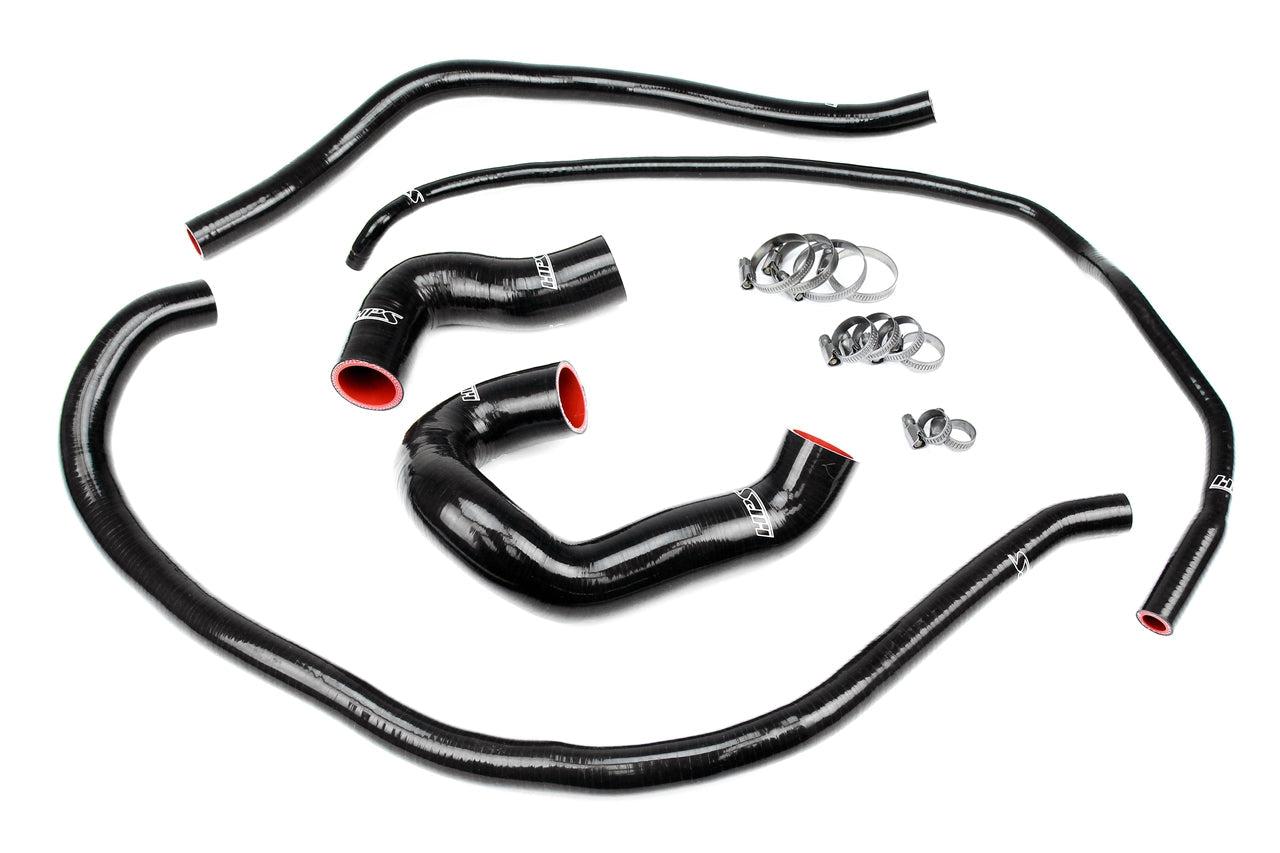 HPS Silicone Radiator + Heater Coolant Hose Kit 2011-2013 BMW 335i 3.0L Turbo N55, 57-1860-Silicone Hose Kit-Black-Garagistic
