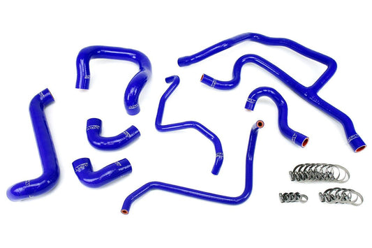 HPS Silicone Radiator + Heater Coolant Hose Kit BMW 1988-1992 E30 325i 325is 325ix 2.5L US-Spec, 57-1427-Silicone Hose Kit-Blue-Garagistic