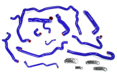 HPS Silicone Radiator + Heater Coolant Hose Kit BMW 2004-2005 530i E60 Left Hand Drive, 57-1552-Silicone Hose Kit-Blue-Garagistic