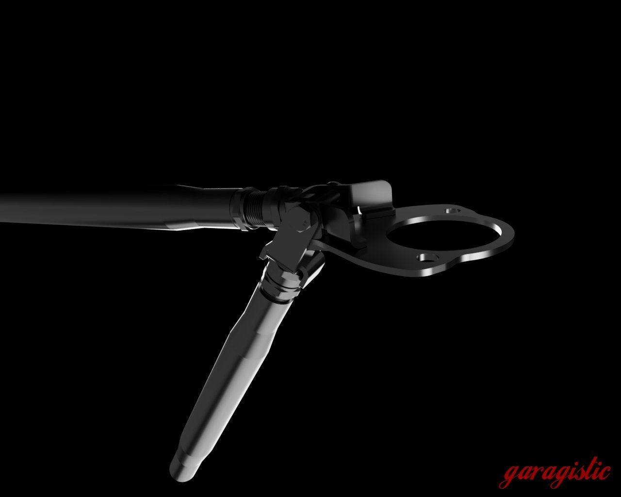 LTW Carbon Fiber E36 Modular 3 Piece Rear Strut Bar - 318, 325, 328, M3-Steel parts-No Thanks-Raw Aluminum-Garagistic