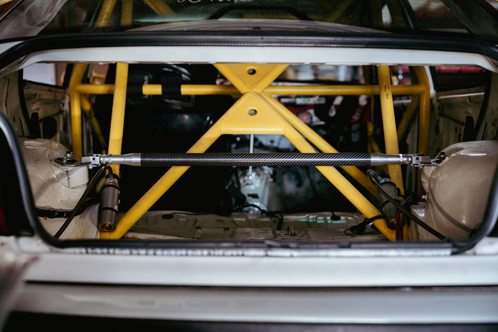 LTW Carbon Fiber E36 Modular 3 Piece Rear Strut Bar - 318, 325, 328, M3-Steel parts-No Thanks-Raw Aluminum-Garagistic