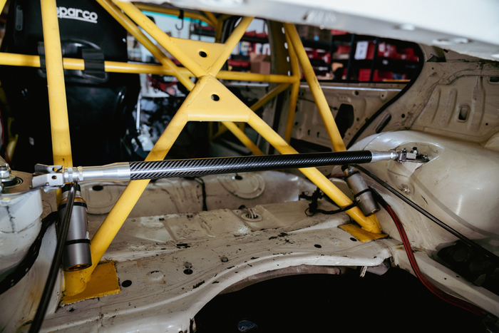 LTW Carbon Fiber E36 Modular 3 Piece Rear Strut Bar - 318, 325, 328, M3-Steel parts-No Thanks-Raw Aluminum-Garagistic