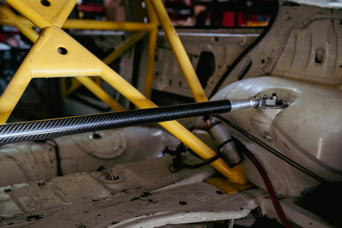 LTW Carbon Fiber E36 Modular 3 Piece Rear Strut Bar - 318, 325, 328, M3-Steel parts-No Thanks-Raw Aluminum-Garagistic