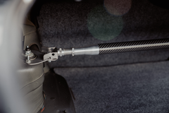 LTW Carbon Fiber E46 Modular 3 Piece Rear Strut Bar - 316, 318, 320, 323, 325, 328, 330, M3-Steel parts-No Thanks-Raw Aluminum-Garagistic