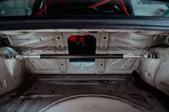 LTW E30 Carbon Fiber Modular 3 Piece Rear Strut Bar - 318, 320, 325, M3-Steel parts-No Thanks-Raw Aluminum-Garagistic