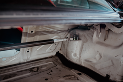 LTW E30 Carbon Fiber Modular 3 Piece Rear Strut Bar - 318, 320, 325, M3-Steel parts-No Thanks-Raw Aluminum-Garagistic