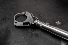 LTW E30 Modular 3 Piece Rear Strut Bar - 318, 320, 325, M3-Steel parts-No Thanks-Raw Aluminum-Garagistic