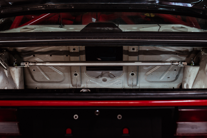 LTW E30 Modular 3 Piece Rear Strut Bar - 318, 320, 325, M3-Steel parts-No Thanks-Raw Aluminum-Garagistic