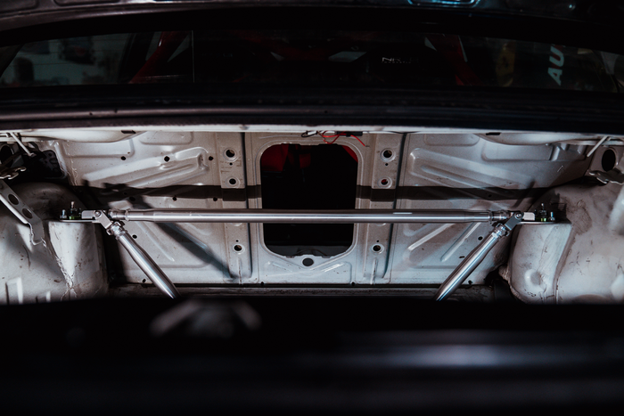 LTW E30 Modular 3 Piece Rear Strut Bar - 318, 320, 325, M3-Steel parts-No Thanks-Raw Aluminum-Garagistic