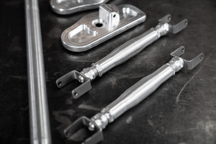 LTW E36 Modular 3 Piece Rear Strut Bar - 318, 325, 328, M3-Steel parts-No Thanks-Raw Aluminum-Garagistic