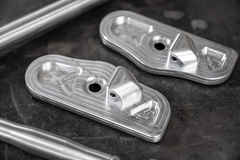 LTW E36 Modular 3 Piece Rear Strut Bar - 318, 325, 328, M3-Steel parts-No Thanks-Raw Aluminum-Garagistic