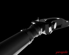 LTW E46 Modular 3 Piece Rear Strut Bar - 316, 318, 320, 323, 325, 328, 330, M3-Steel parts-No Thanks-Raw Aluminum-Garagistic