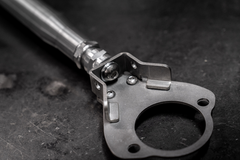 LTW E46 Modular 3 Piece Rear Strut Bar - 316, 318, 320, 323, 325, 328, 330, M3-Steel parts-No Thanks-Raw Aluminum-Garagistic