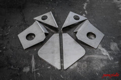 Mercedes W201 190E Rear Subframe Reinforcement Plates-Steel parts-Garagistic