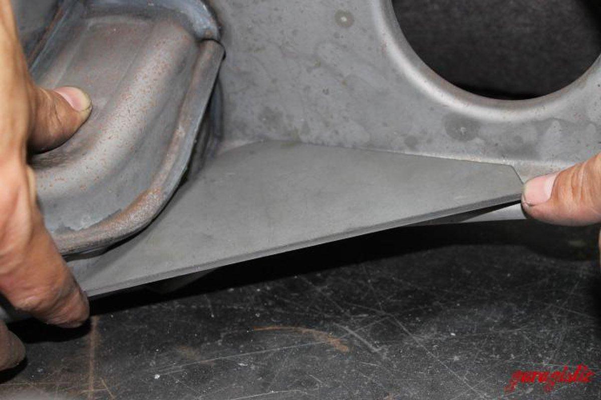 Mercedes W201 190E Rear Subframe Reinforcement Plates-Steel parts-Garagistic