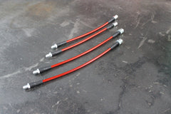 Mercedes W201 - 190E Stainless Steel Complete 6 Brake Line Kit - DOT Compliant-Brake Lines-Garagistic