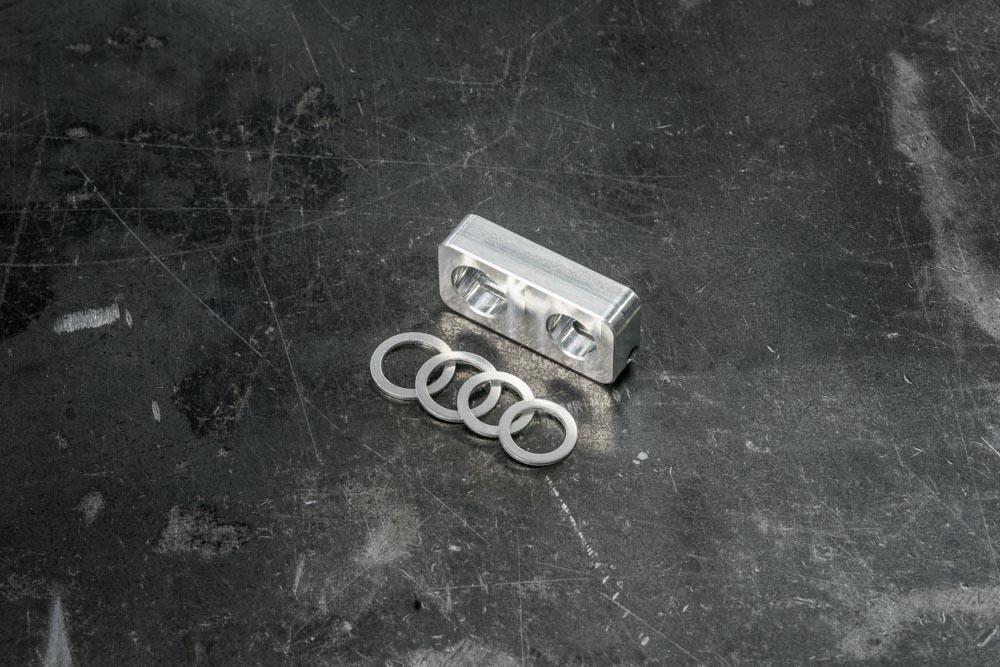 Power Steering Delete Block (E30, Z3, E36, E46, E82, E90, and E92)-Steel parts-Garagistic