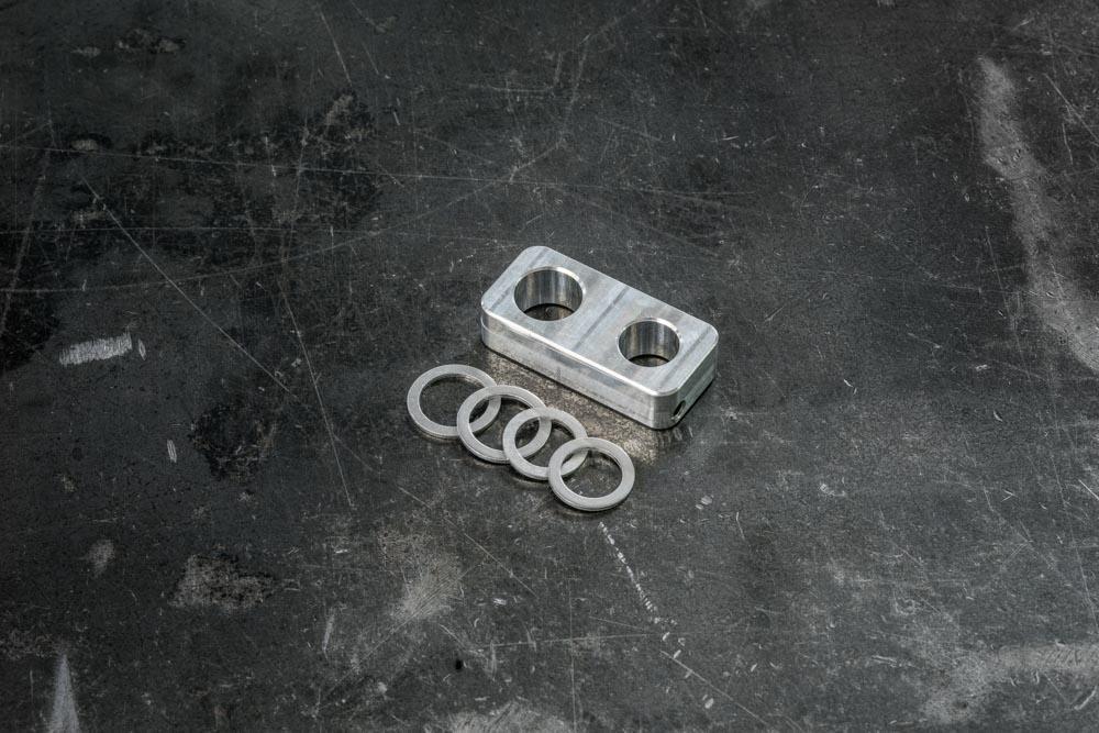 Power Steering Delete Block (E30, Z3, E36, E46, E82, E90, and E92)-Steel parts-Garagistic