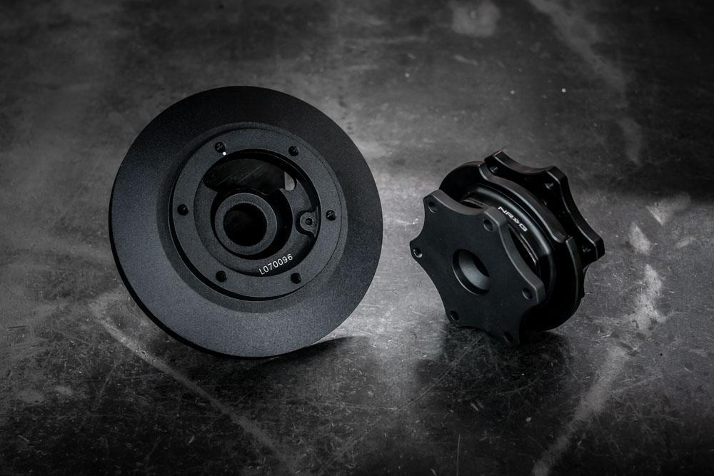 Race Steering Wheel Quick Release - NRG-Steering Wheel Hubs-Matte Black-Add E36 Short Hub-Garagistic