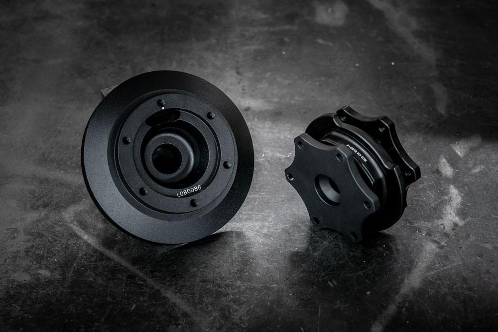 Race Steering Wheel Quick Release - NRG-Steering Wheel Hubs-Matte Black-Add E46 Short Hub-Garagistic