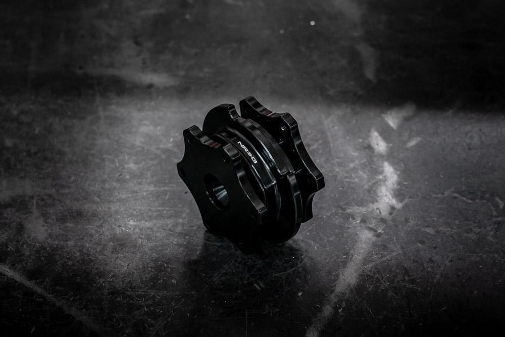 Race Steering Wheel Quick Release - NRG-Steering Wheel Hubs-Gloss Black-No thanks-Garagistic
