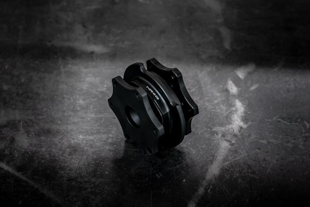 Race Steering Wheel Quick Release - NRG-Steering Wheel Hubs-Matte Black-No thanks-Garagistic