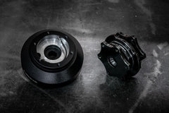 Race Steering Wheel Quick Release - NRG-Steering Wheel Hubs-Gloss Black-Add E30 Short Hub-Garagistic