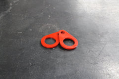 Rear BMW Tie Down Strap Hook (E30, E36, E46)-Steel parts-Yes - Powdercoat Red-Garagistic
