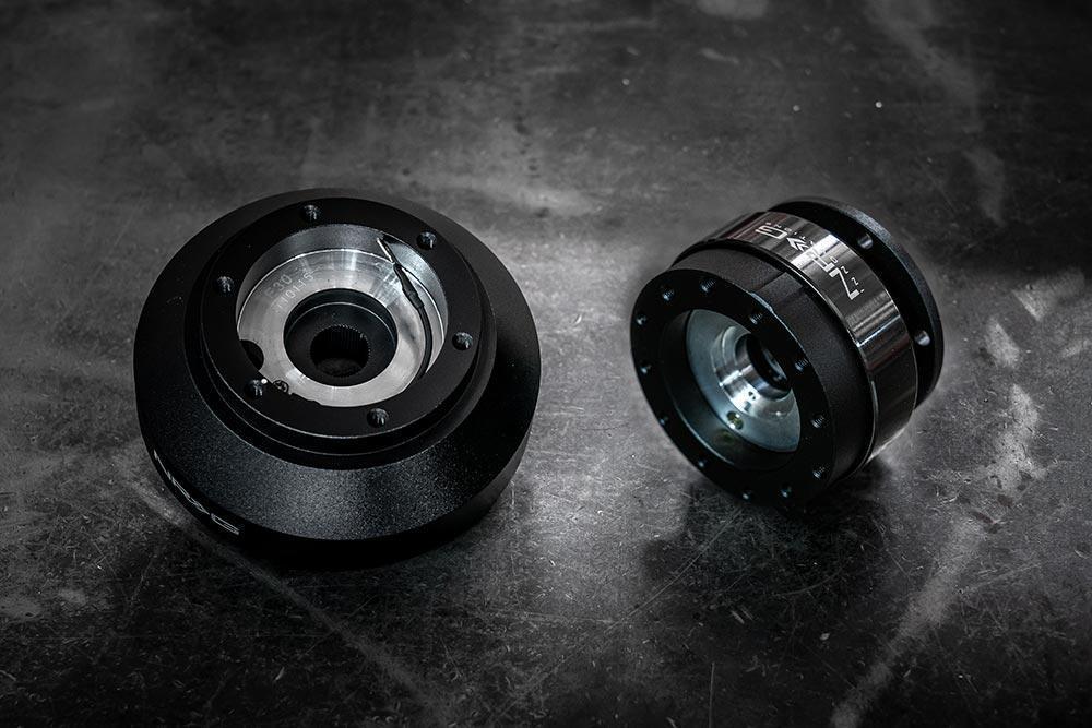 SFI Ball Bearing Steering Wheel Quick Release - NRG-Steering Wheel Hubs-Black SFI-Add E30 Short Hub-Garagistic