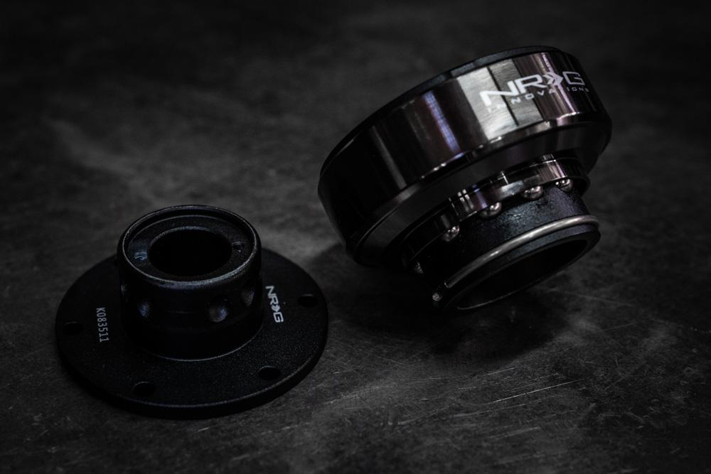 SFI Ball Bearing Steering Wheel Quick Release - NRG-Steering Wheel Hubs-Black SFI-No thanks-Garagistic