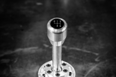 Standard Aluminum Shift Knob for BMW E21, E28, E30, E34, E36, E46-Shift knob-Aluminum-Recessed Option-4 Speed Emblem-Garagistic