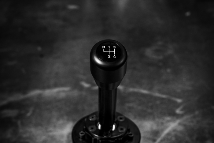 Standard Delrin Shift Knob for BMW E21, E28, E30, E34, E36, E46-Shift knob-Recessed Option-4 Speed Emblem-Garagistic