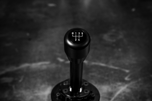 Standard Delrin Shift Knob for BMW E21, E28, E30, E34, E36, E46-Shift knob-Recessed Option-5 Speed Emblem-Garagistic