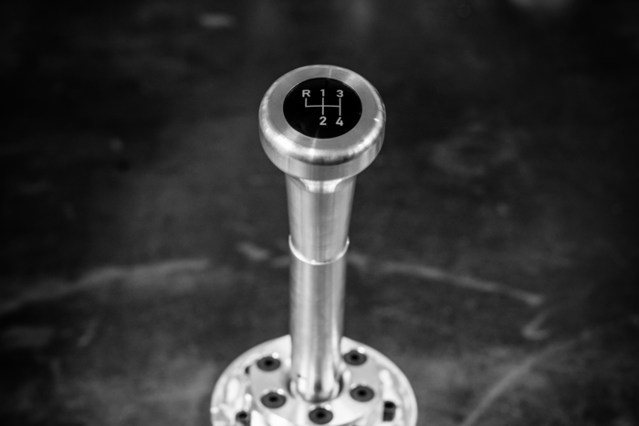 Vintage Aluminum Shift Knob for BMW E21, E28, E30-Shift knob-Aluminum-Recessed Option-4 Speed Emblem-Garagistic